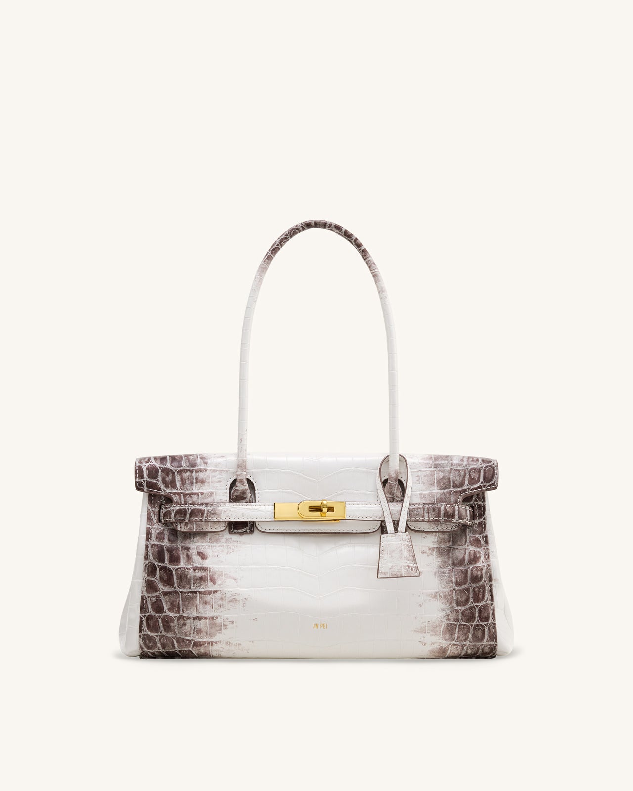 Yara Shoulder Bag - White Croc