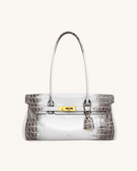 Yara Shoulder Bag - White Croc
