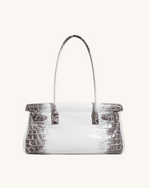 Yara Shoulder Bag - White Croc