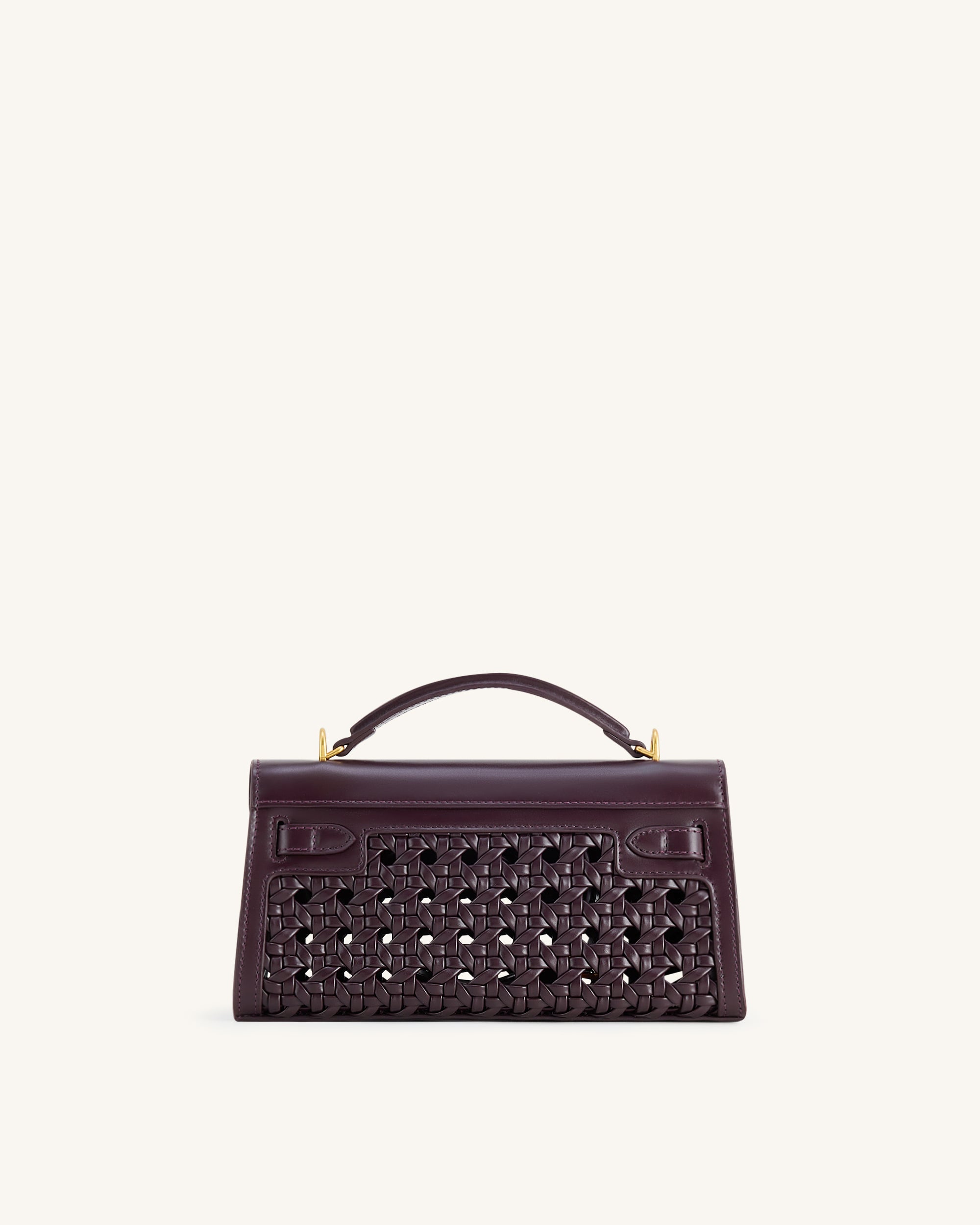 Noor Top Handle Bag - Dark Red - JW PEI UK