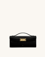Bria Structured Top Handle Bag - Black