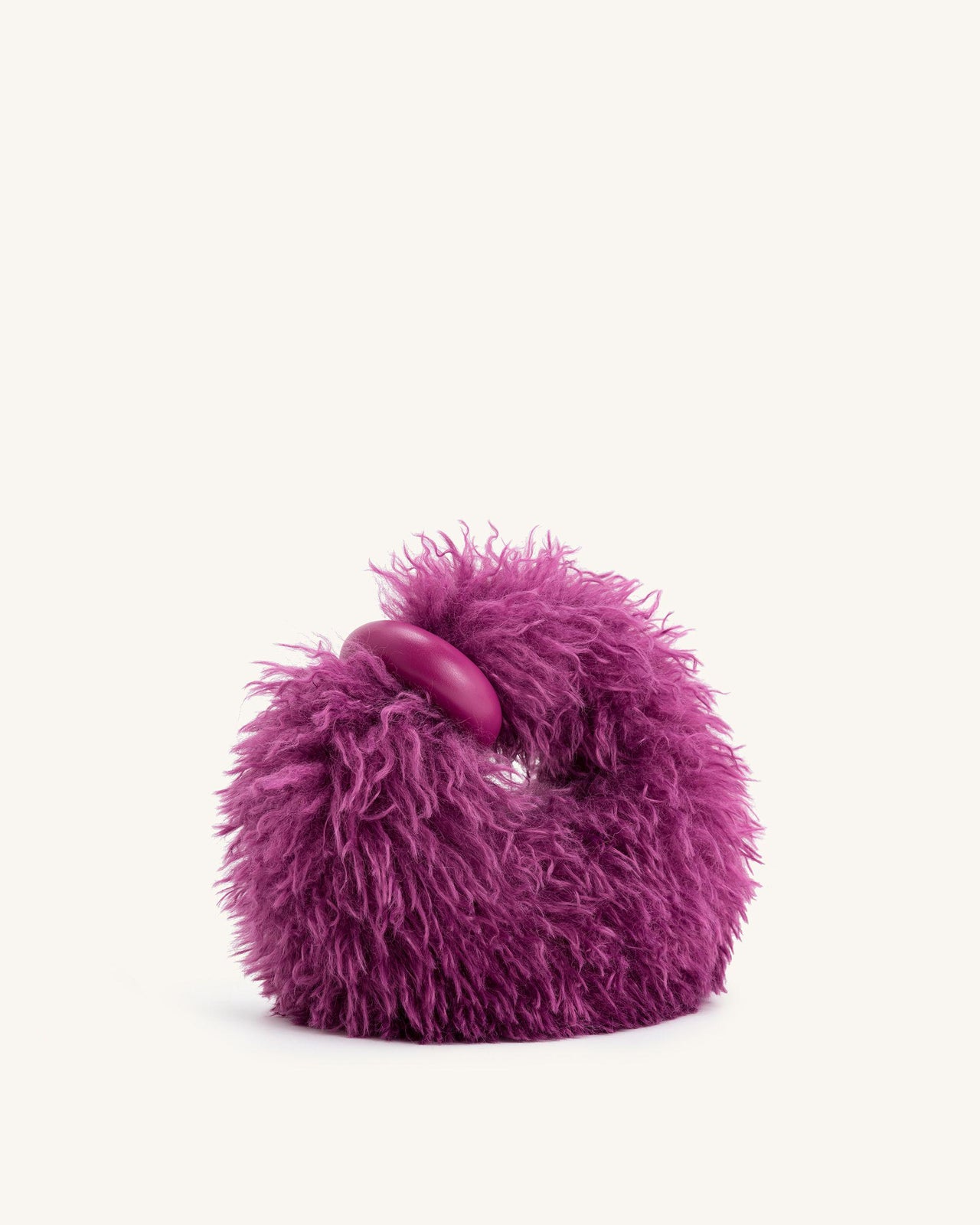 Abacus Faux Fur Mini Top Handle Bag - Purple