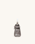 Elise Top Handle Bag - White Croc