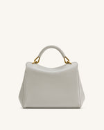Lucia Classic Top Handle Bag - Light Gray