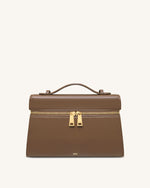 Thea Large Top Handle Bag - Mocha Brown