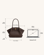 Hana Large Tote Bag - Dark Brown