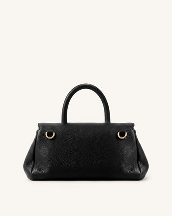 Evania U-Lock Top Handle Bag - Black