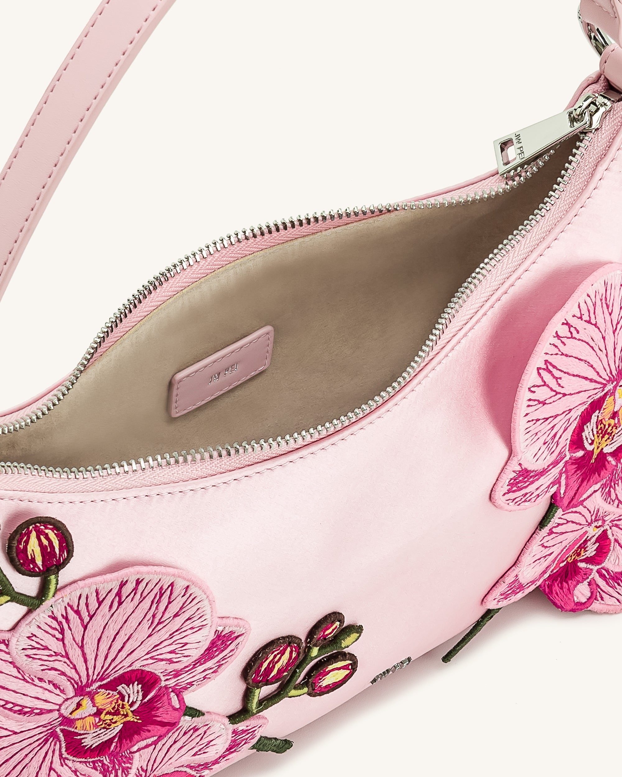 Lily Orchid Embroidered Shoulder Bag - Pink – JW PEI UK