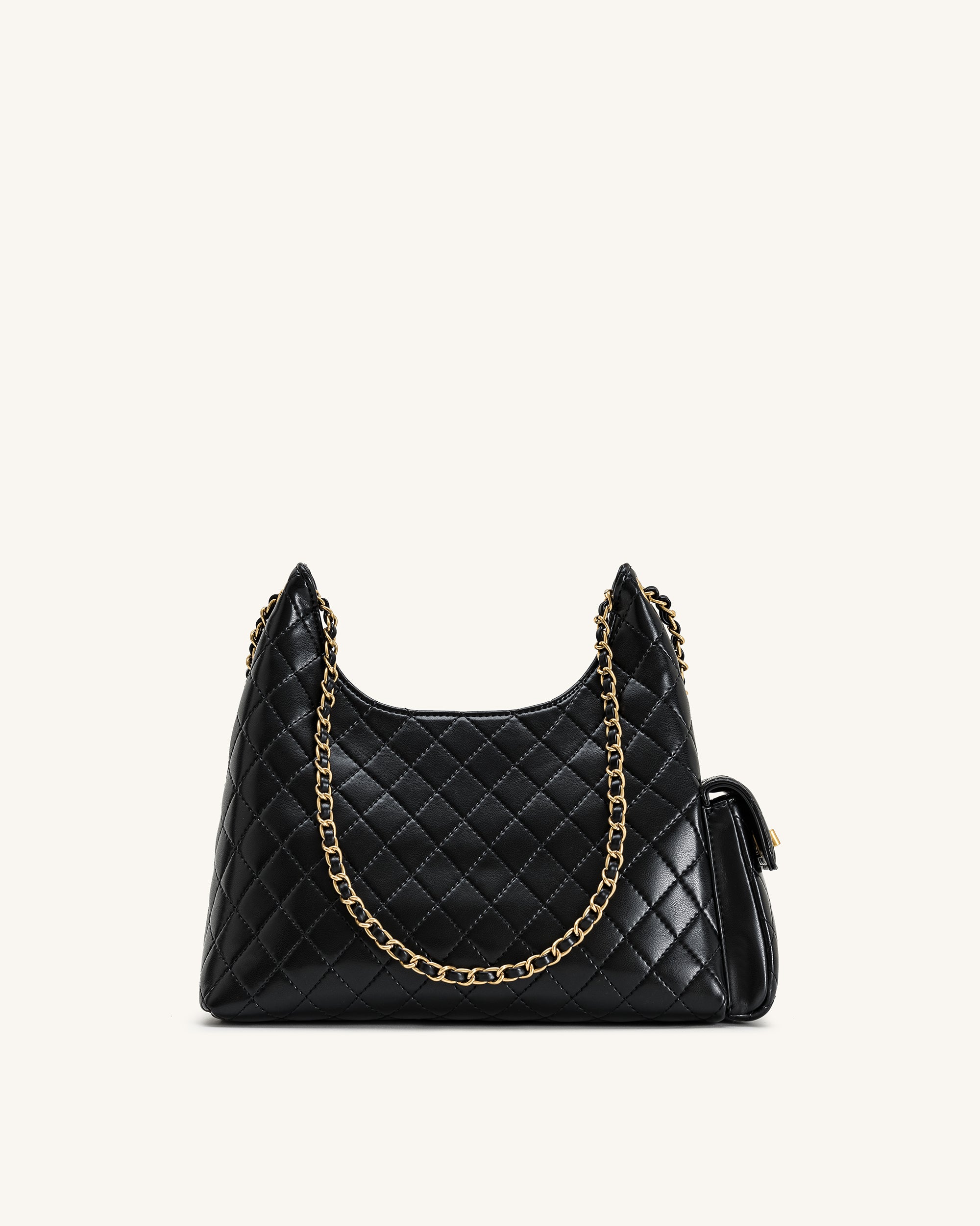 Vivian Quilted Chain Shoulder Bag - Black – JW PEI UK