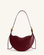 Tessa Studded Shoulder Bag - Burgundy