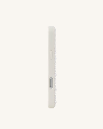 Pastel Seashell Pearl Phone Case - White