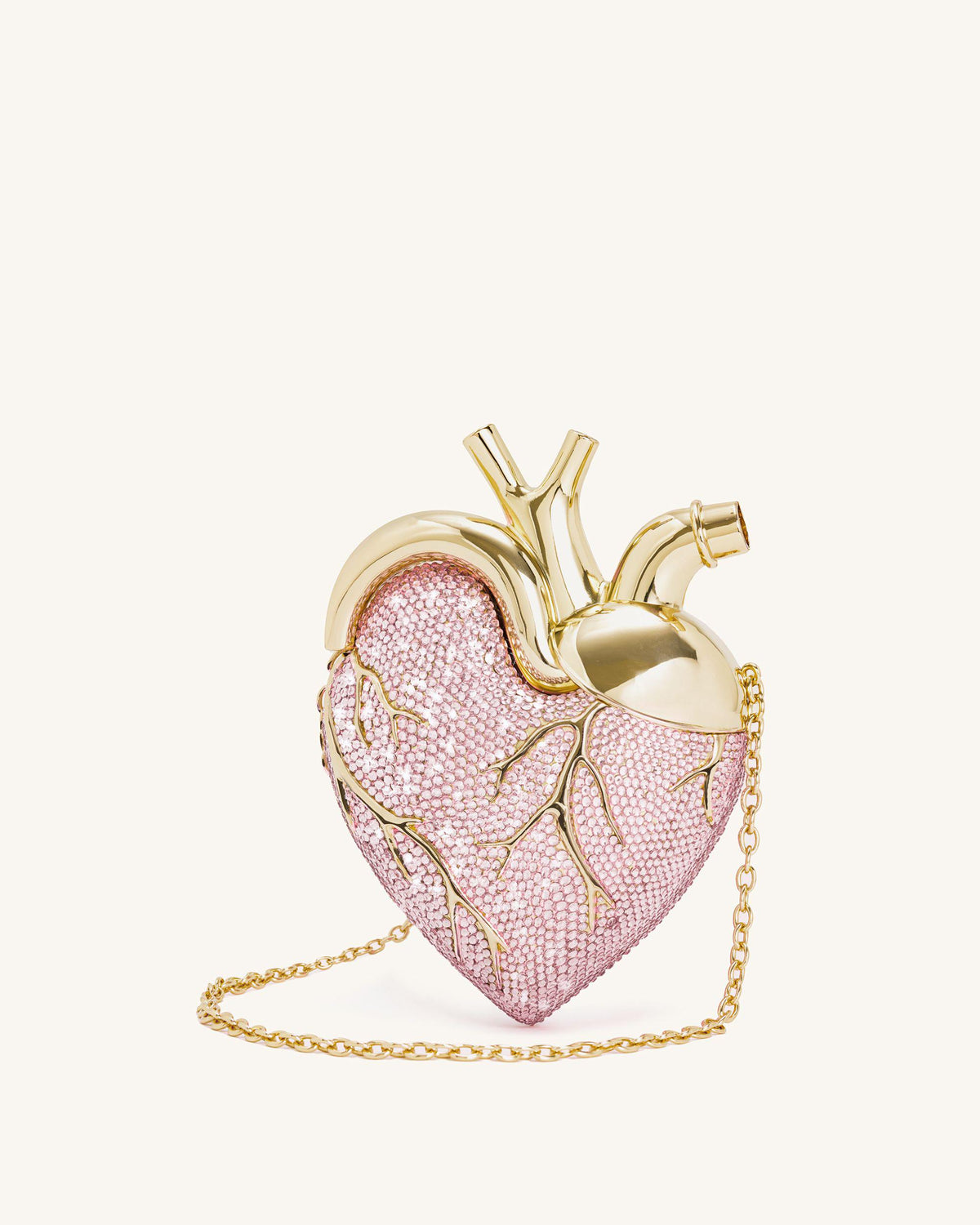 Maren Artificial Crystal Heart Shaped Bag