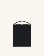 Taya-Fireworks  Pattern Book Shape Clutch Bag - Black