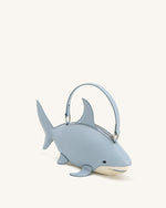Nerys Shark Look Top Handle Bag - Light Blue