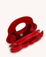 Alia Heart Top Handle Bag - Red