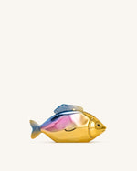 Fish Shaped Clutch - Gold/Blue