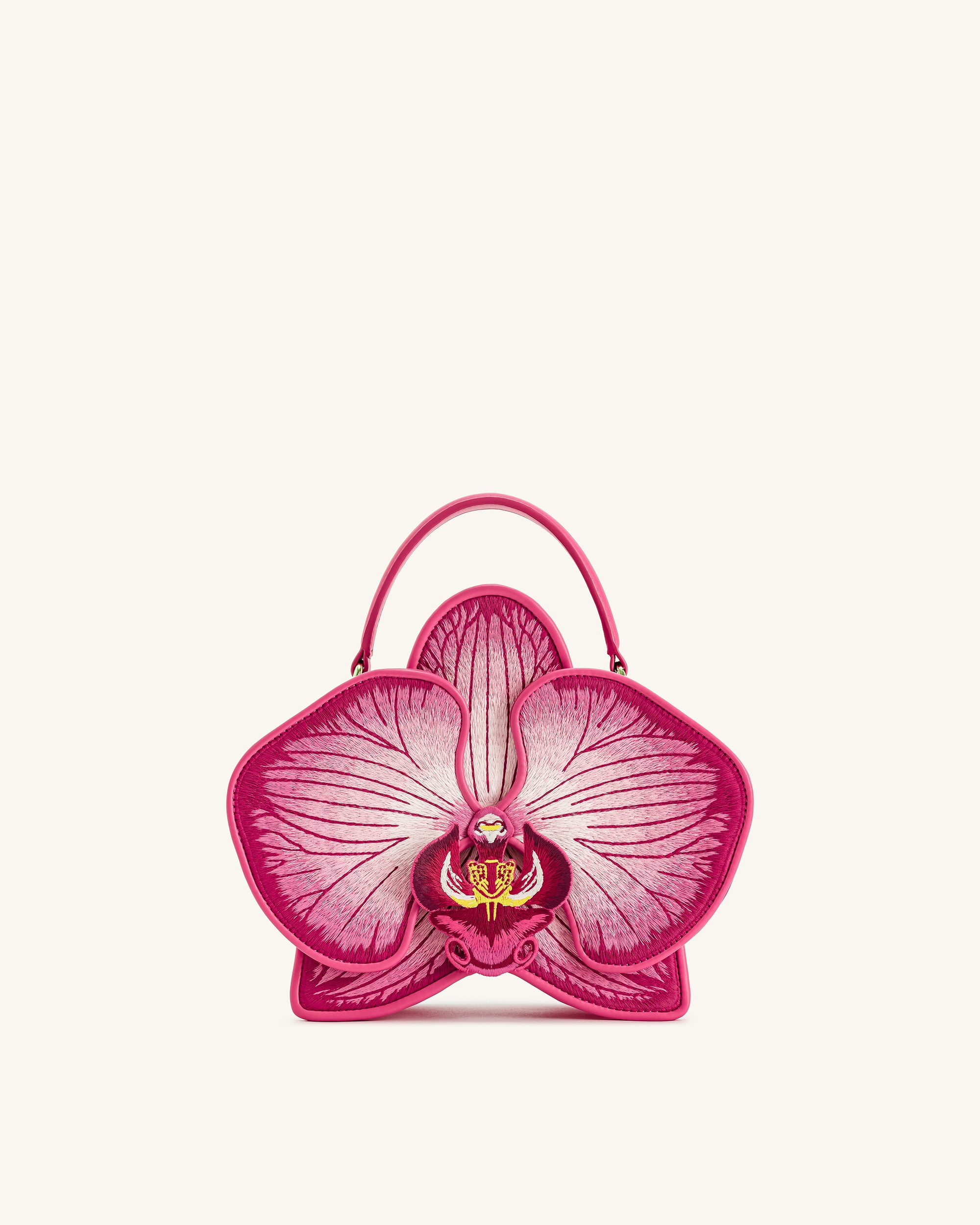 Flora Orchid Shaped Top Hand Bag Pink JW PEI UK