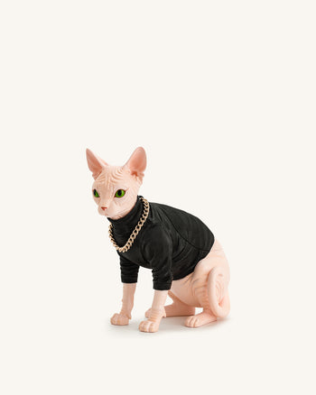 Sadie Cat Clutch - Black/Pink