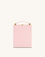 Taya Orchid Motif Book Shape Clutch Bag - Pink