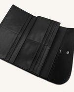 Seren Flap Long Wallet - Black