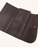 Seren Flap Long Wallet - Chestnut Black