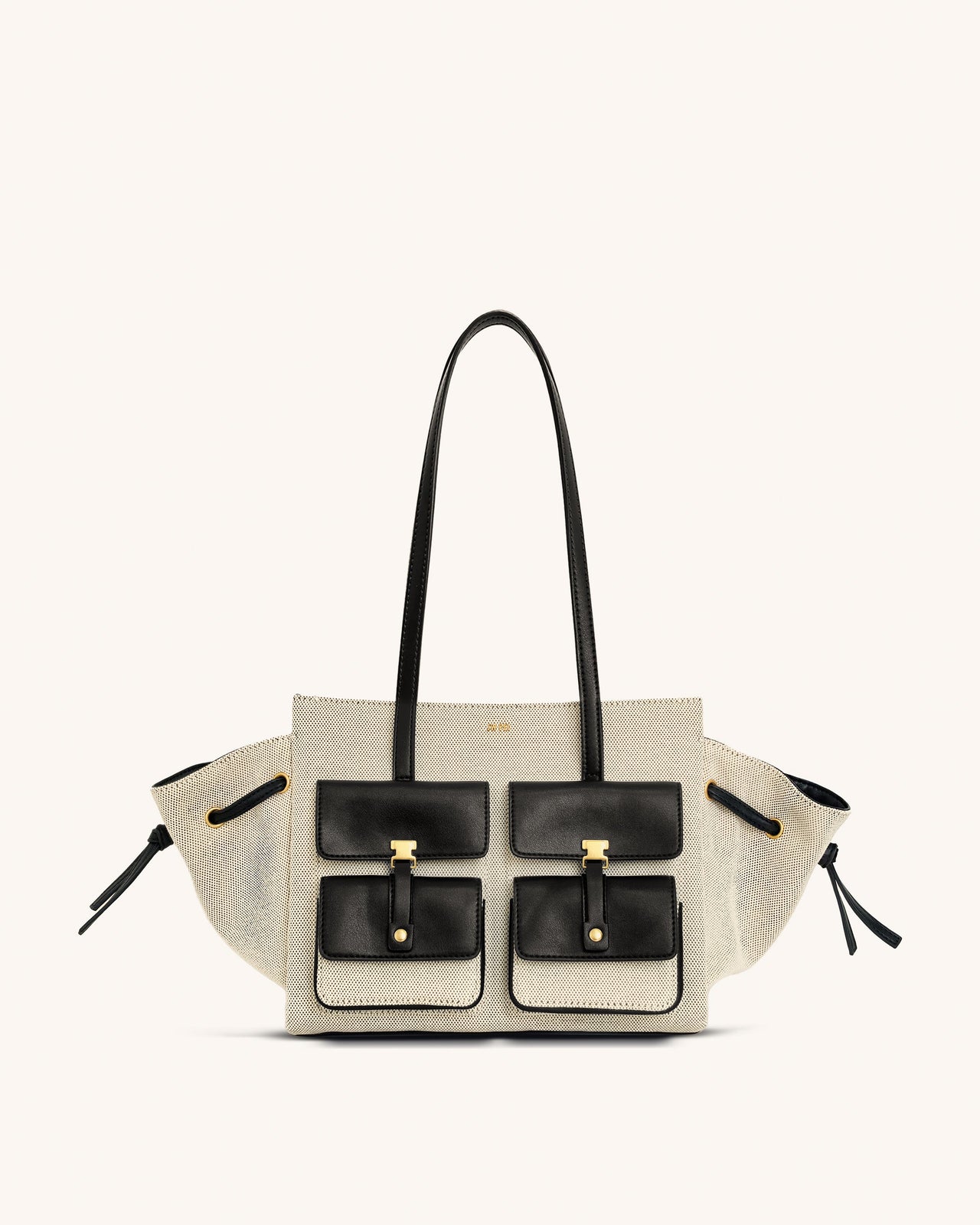 Linda Tote Bag - Black Canvas