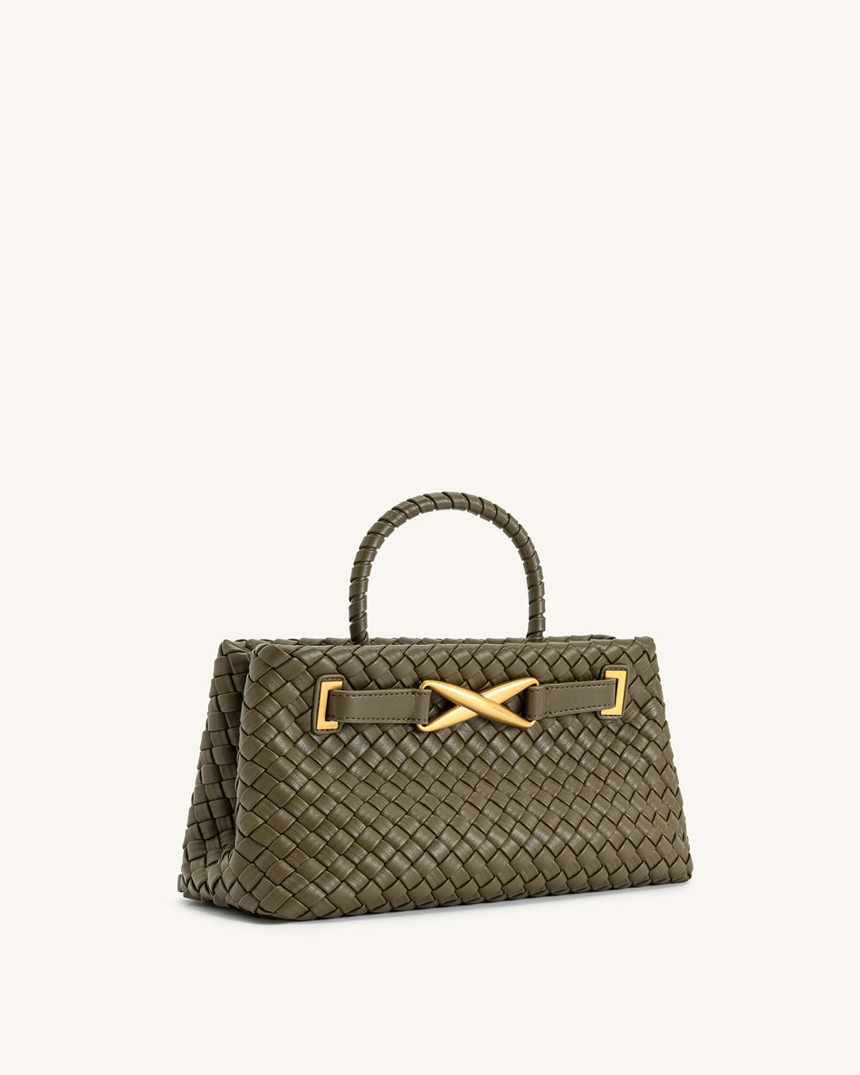 Elora Woven Bag - White main image 1