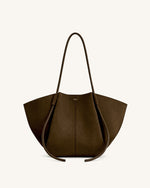 Nala Wide Tote Bag - Mocha Brown