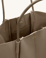 Nala Wide Tote Bag - Taupe