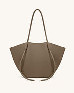 Nala Wide Tote Bag - Taupe