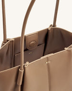 Nala Wide Tote Bag - Clay Brown