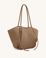 Nala Wide Tote Bag - Clay Brown