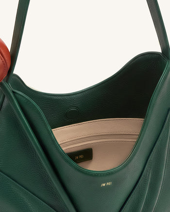 Tulip Shape Shoulder Bag - Forest Green