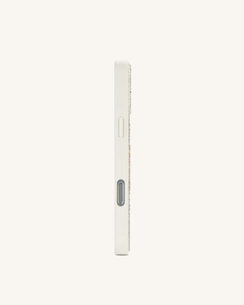 Starfish Artificial Crystal Phone Case - White