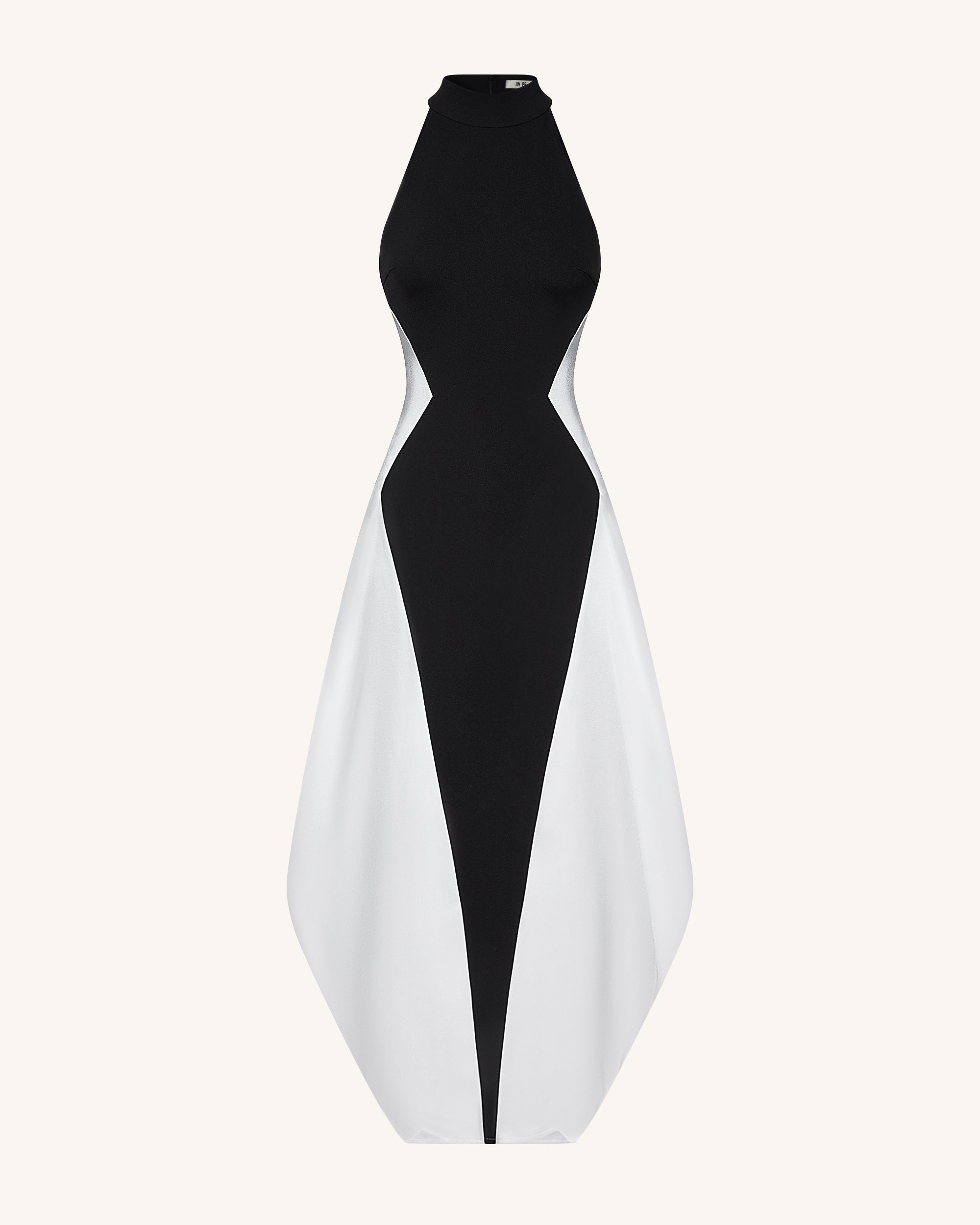 Monochrome Paneled Maxi Dress Black 14 | UK Monochrome Paneled Maxi Dress Black 14 | UK