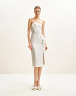 Petal Perfection Cocktail Dress - White