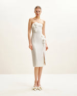 Petal Perfection Cocktail Dress - White