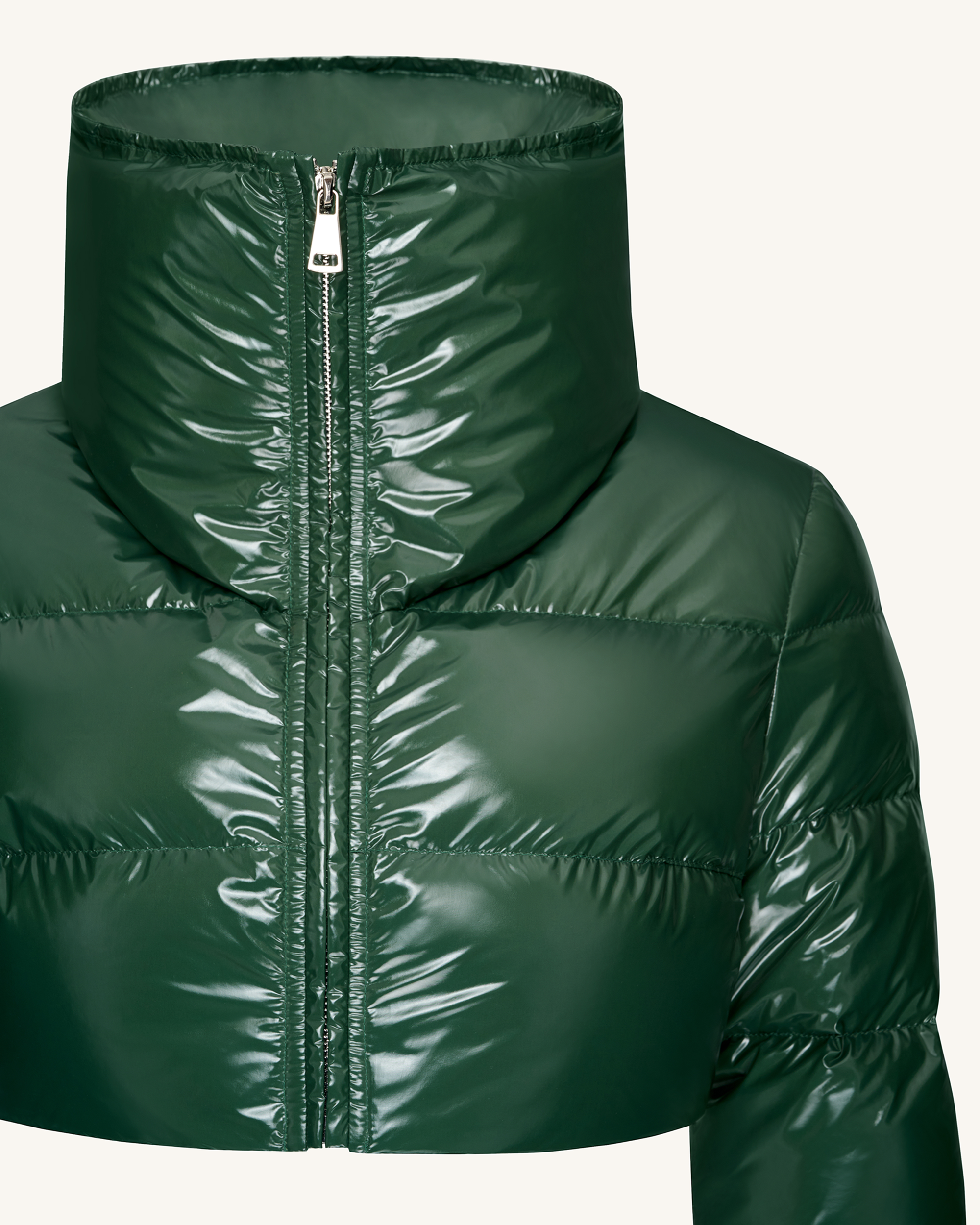 Olive green puffer coat shop
