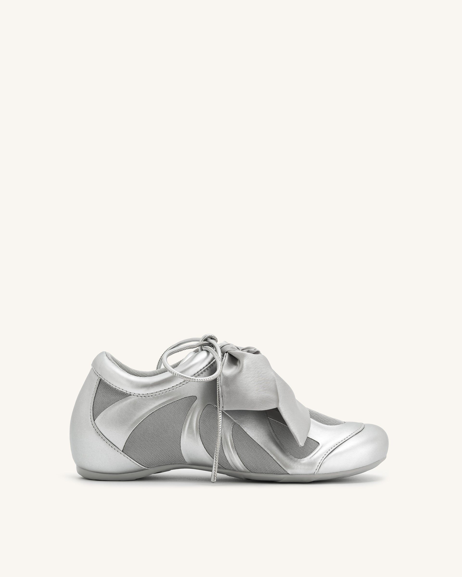 Rosie Metallic Bow Tie Low Top Sneakers