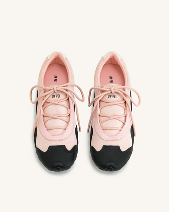 Caitlin Lace-up Ballerina Sneakers - Pink
