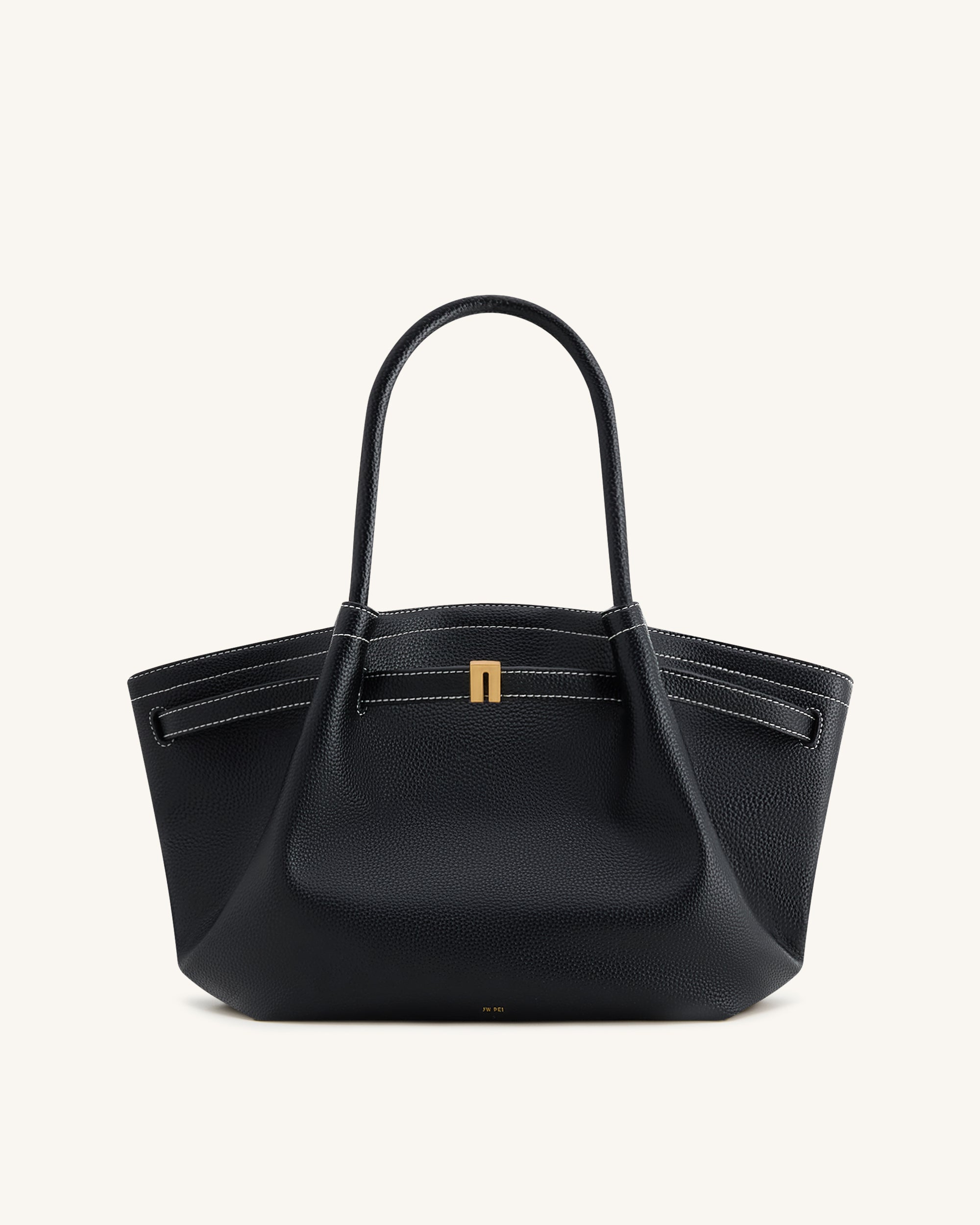 Hana Medium Tote Bag - Black - JW PEI UK