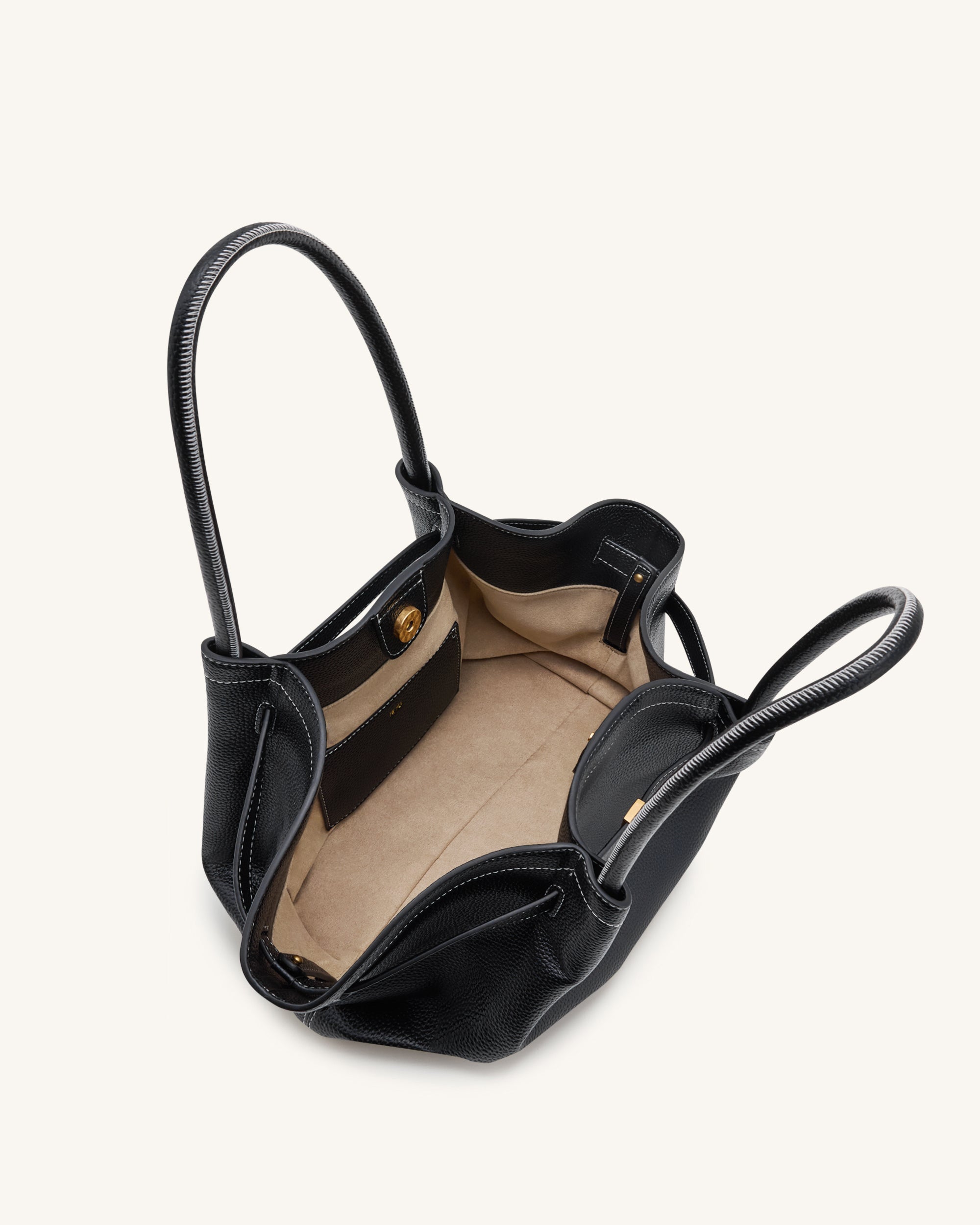 Hana Medium Tote Bag - Black - JW PEI UK