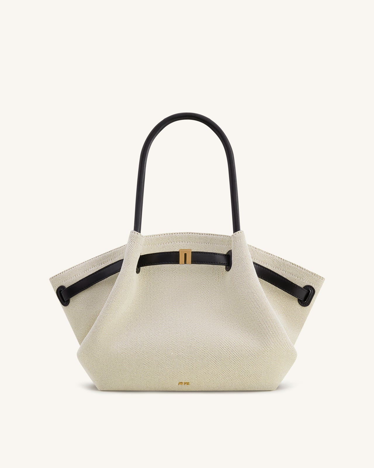 Hana Medium Tote Bag - Black Canvas