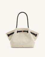 Hana Medium Tote Bag - Black Canvas