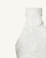 Uliana White Floral Lace Halterneck Maxi Dress - White