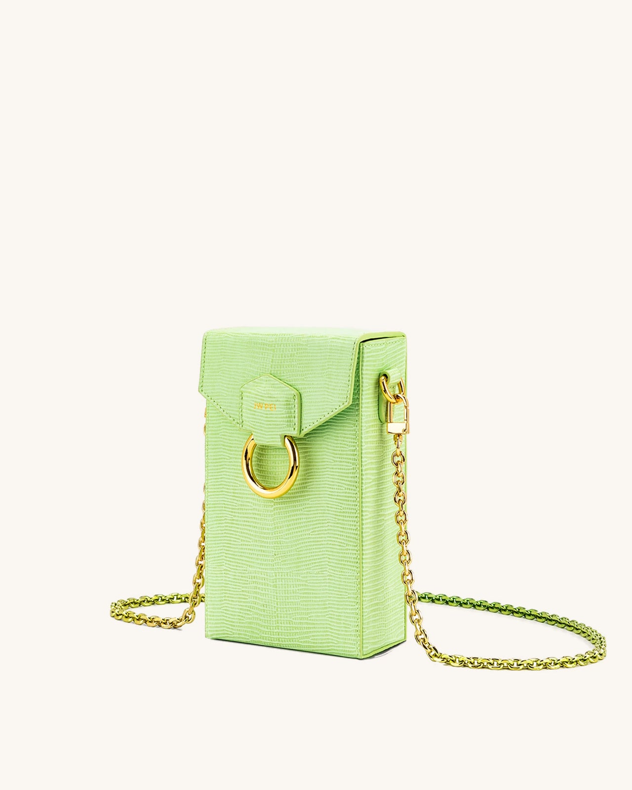 Lola Chain Phone Case - Lime Green Lizard