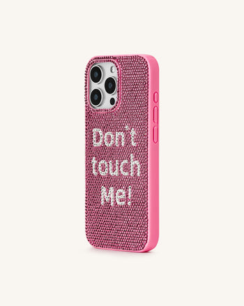 Don't Touch Me! Phone Case - Multicolor Pink