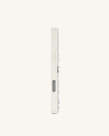 Zebra Star Pearl Phone Case - White