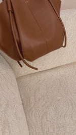 Nala Wide Tote Bag - Clay Brown