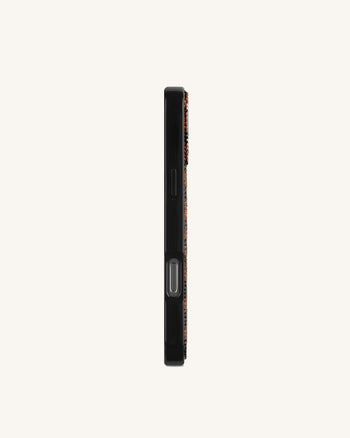 Tiger Stripe Artificial Crystal Phone Case - Black